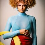 Alicia Aylies Instagram - Something deep .. 🩵 Mua @lindzyparis ©️ @ismael.nebchi Outfit @theunissen.paris Accesories Goldiie Coup de cœur pour quelle photo ? 😍