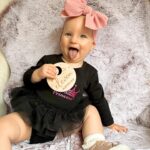 Alicia Banit Instagram – Cheeky munchkin is 11 months!

(And a day 😬)Oh my! As if she’s a month away from being ONE?! Every day keeps getting more and more fun, she brings so much joy to every single day! Especially when she’s having a laughing fit and snorts like a piggy! Girlfriend is on the move and crawling/trying to walk, she’s got her first molar with the other nearly through the gum and do I even need to say it? Has handled it like the champ she is! Her new favourite game is pretending to hand something to us to then steal it back, she thinks she’s hilarious! But also, she is. She’s poking her tongue out knowing she’s being cheeky, she loves talking and miss independent is so happy to play alone with her toys. Oh and can stand up in her cot! On the other hand she’s very clingy to mummy right now and loves cuddles. I think she’s actually a crocodile, she has that death roll at nappy change time down pat! She loooves dancing, she could hear music in the other room and will start to jig along to everyone’s delight and she definitely has the Wog gene, she uses her hands very expressively to emphasise the importance of what she’s saying 🤌🏼👈🏼. I can’t believe she’s one next month! The love I have for this little munchkin is indescribable, we are so lucky she’s ours 🤍