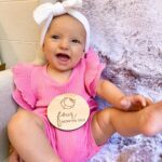 Alicia Banit Instagram - Okay little miss 4 month old 🤯 Our girl is growing up so fast! Literally everybody she meets says she’s so chill and happy, she’s rolling around like a champion and she has a TOOTH! SO MUCH DROOL! She loves people and her laughs are what dreams are made of. This was the fastest month by far and the biggest growth spurt! Those blue eyes are always watching and she’s so curious about everything around her. Watching her personality come to life is our favourite thing in the world and I didn’t think it was possible but our love for her grows every single day!