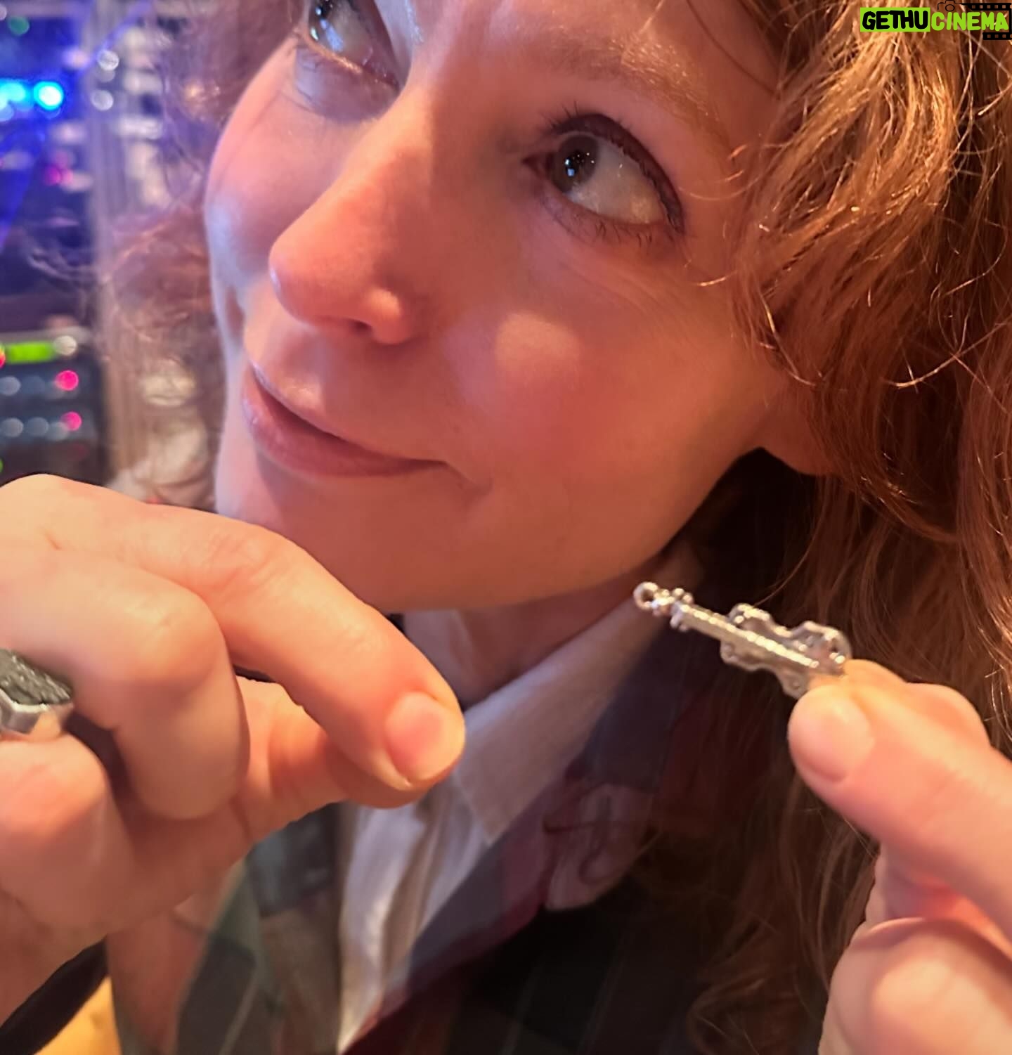 Alicia Witt Instagram - a dynamite 24 hours ✨ 1) with @brianelmquist - from one of my favorite bands, @thelonebellow - having just finished our first song written together 🙃 so joyful. what a gift. i love the tune we made up!! 2) - quality control inspector @theimportanceofbeingernesth on the job - supervising today’s work on my christmas record. 3- vibraphones for said record with @kalmusky at @addictionsound, in what i was informed is the first vibe session in this new space! 4) early morning catch up breakfast with my old friend from LA - @specktoria!! the best way to start the day. here’s to life and time 🌞 5) playing my tiny violin for all my imaginary friends to marvel at 6) hawk energy abounding