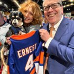 Alicia Witt Instagram – SOMUCHFUN was had this weekend!! what a blast to take a quick jaunt to nyc to watch the @ny_islanders WIN their playoff game against the @canes. now for tomorrow to stay in it! i’ve got my very own team jersey and so does @theimportanceofbeingernesth for good luck ☺️ congratulations to my friend, islanders and @ubsarena owner #jonledecky, and thank you for the most special weekend. also pictured: a whole bunch of @nyjets who were there to cheer us on, especially awesome sauce @malikktaylor who i sat next to for first period – and fellow christmas movie alumnus, @wesbrown225, who was attending as a longtime #islanders fan too!! 

🧡💙

#goislanders #hockeyplayoffs