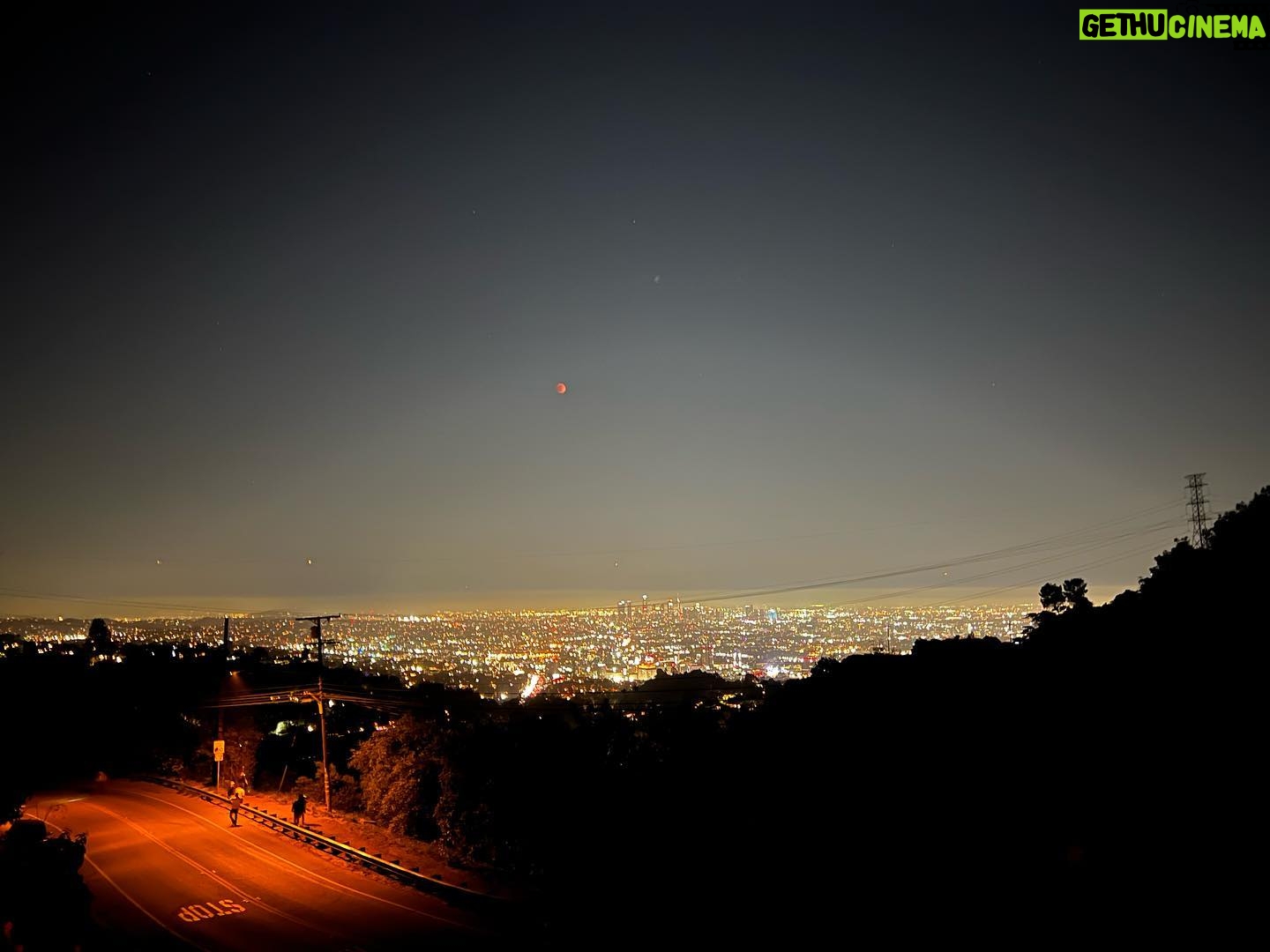 Alicja Bachleda-Curuś Instagram - Total lunar eclipse and blood moon tonight (that little red dot in the sky:)) Always liked to look up at the moon, puts things in perspective (literally and metaphorically)✨🌒🔴