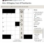 Alie Ward Instagram – I always love an @ologies crossword appearance. Thanks, @usatoday (and @theatlantic earlier…) And if you like a good word puzzle, listen to the #Enigmatology episode with @nytimes crossword writer AND magician @davidkwong. Anyone hooked on Connections lately?
