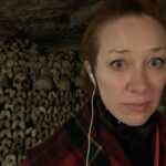 Alie Ward Instagram - Hi. Paris has hundreds of miles of secret abandoned tunnels under the streets and that they are filled with MILLIONS OF PEOPLES BONES. How about that? I interviewed a world expert on the Catacombs: French history professor and author Dr. Erin-Marie Legacey who gave me all the trivia and context. This week’s @ologies episode is up (link in bio) and it explains WHY ARE THE BONES THERE WHAT DO THEY SMELL LIKE WHO ARE THESE PEOPLE, and other questions that my brain was screaming. Enjoy, and Happy Spooktober. Has anyone else been to the Catacombs? How did you feel about them? 💀