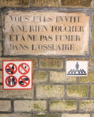 Alie Ward Instagram - Hi. Paris has hundreds of miles of secret abandoned tunnels under the streets and that they are filled with MILLIONS OF PEOPLES BONES. How about that? I interviewed a world expert on the Catacombs: French history professor and author Dr. Erin-Marie Legacey who gave me all the trivia and context. This week’s @ologies episode is up (link in bio) and it explains WHY ARE THE BONES THERE WHAT DO THEY SMELL LIKE WHO ARE THESE PEOPLE, and other questions that my brain was screaming. Enjoy, and Happy Spooktober. Has anyone else been to the Catacombs? How did you feel about them? 💀