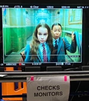 Alisha Weir Instagram - Matilda The Movie Musical comes to Netflix tomorrow in UK & Ireland!! SO EXCITED 💙💙💙 @netflixuk  #matildathemusical
