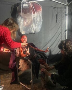 Alisha Weir Instagram - Come join the fun Abigail's second weekend in Theatres!!! Make sure you get your tickets if you haven't already. Some more of my favourite BTS! Abigail's waiting for you!!🖤🩸 @abigailthemovie