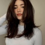 Alisha Newton Instagram - Espresso brunette 🤌🏻 Absolutely obsessed with this fresh rich brunette on megababe @alijnewton 🤍 we also added some @philocalyhair “Tape-in” extensions for some extra fullness length in the shade “double espresso” what was the perfect colour match 🙏🏻 finished the look with some long layers and the perfect bouncy blow out 🤍 #hairtransformation #vancouverhairstylist #espressobrunette #expensivebrunette