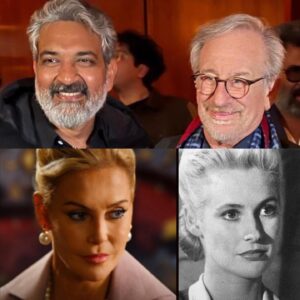 Alison Doody Instagram - Two incredible directors #ssrajamouli and #stevenspielberg that I loved working with on movies #RRR #ladyscott and #indianajones #elsa both winning at the #goldenglobes2023 ❤️❤️