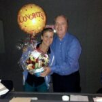 Alison Sweeney Instagram - Found this fun ol’ pic from behind the scenes in the Days ‘control booth’ with Ken Corday to celebrate the 58th anniversary of Days of Our Lives. Congratulations!! 🎉🍾