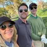 Alison Sweeney Instagram - I was talked into hitting the golf course. Mostly I’m just happy that I managed to hit straight. And once or twice I had a for-real nice shot. We had a lot of fun. Dave & Ben were very patient with me. ☺️ #sunnies #golf #familytime