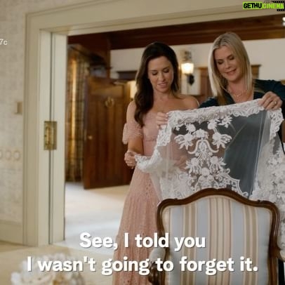 Alison Sweeney Instagram - Here’s a sneak peek scene from the new #TheWeddingVeil movie premiering THIS SATURDAY!! The fabulous exec producer, @thereallacey also stars in this darling romantic story. I can’t wait for you all to watch. #sneakpeek #movie #tunein 🎥 💍