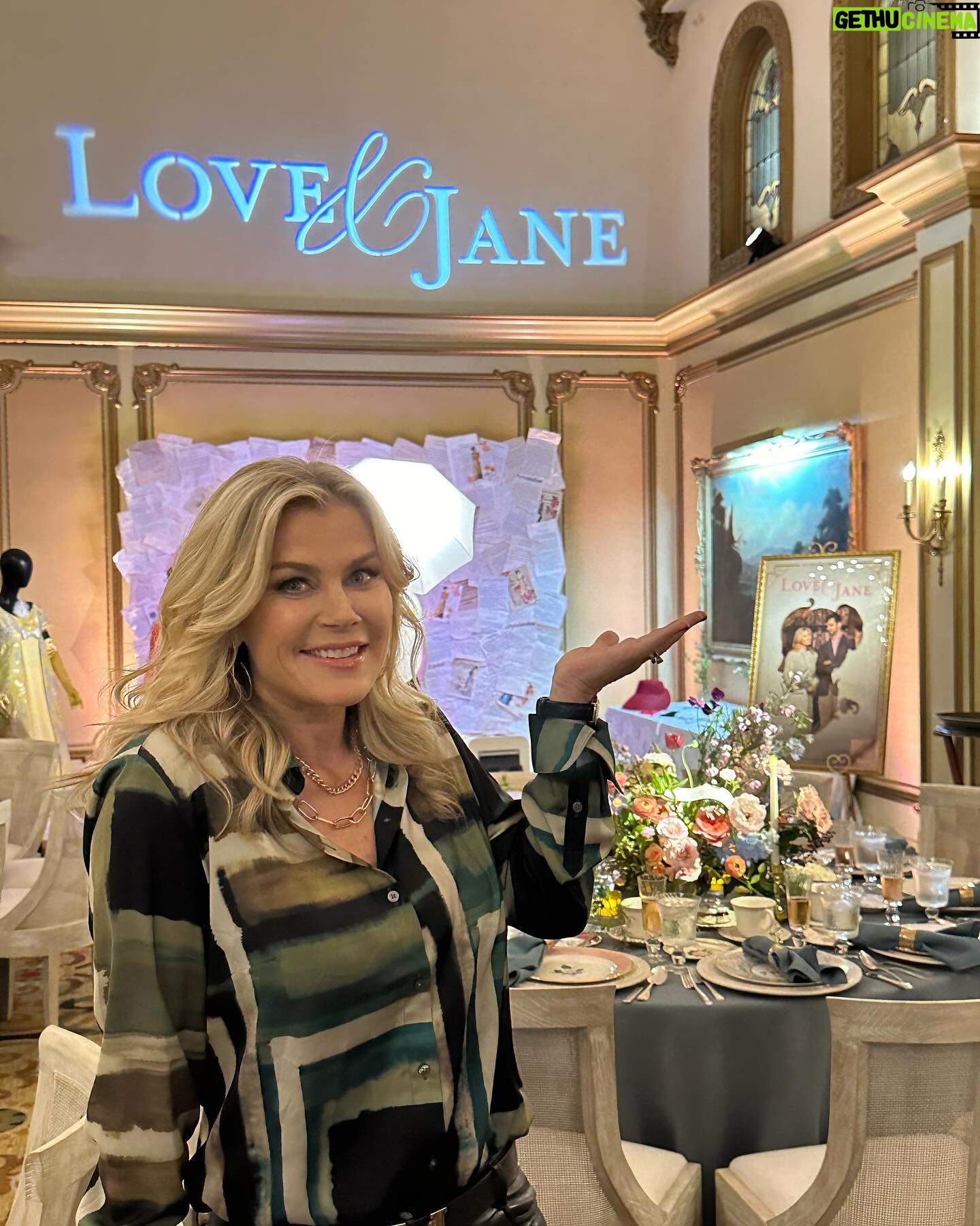 Alison Sweeney Instagram - Love celebrating #LoveAndJane with @hallmarkchannel doing publicity today for Saturday’s premiere!! #tca