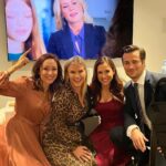 Alison Sweeney Instagram - I am so grateful to have such incredibly supportive friends!! We were filming late together on a night which happened to be the premiere of #amagicalchristmasvillage . So while we were filming #theweddingveil everyone cozied up to watch and enjoy the movie during our breaks in between takes. @autumn_reeser @thereallacey @_misterpaul_ & @wardrobegirls_ were cheering on every scene. Gave me all the feels. ☺️ also, it’s airing again on @hallmarkchannel TODAY at 2pm eastern if you haven’t seen it yet!!🎄🧑‍🎄