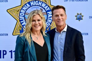 Alison Sweeney Instagram - Dave and I had the wonderful opportunity to support the @chp1199foundation this weekend. This organization does so much - see link in bio - we are thrilled help. If you see a future for yourself in law enforcement visit @chpcareers to find out more! 💛💙