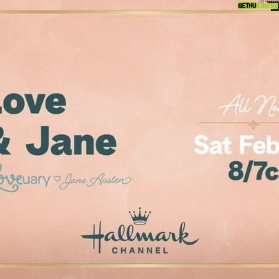 Alison Sweeney Instagram - Cannot wait for you all to see #LoveAndJane February 10th on @hallmarkchannel ! This movie was such a delight to work on. We’re all Jane Austen fans and this is just a love letter to Jane and her incredible work.