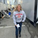 Alison Sweeney Instagram - Thanks to my friend @benjaminayres and the fabulous @romance__university sweatshirts for keeping me warm on this chilly day filming in Vancouver. #alumni #hallmark #romance #setlife