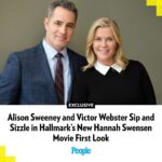 Alison Sweeney Instagram - Alison Sweeney and Victor Webster’s onscreen chemistry is no mystery — but now, they’re making Hallmark mystery movie magic. The actors, who costarred on Days of Our Lives from 1999-2000 and in Hallmark’s The Wedding Veil movies, are together again in One Bad Apple: A Hannah Swensen Mystery, which PEOPLE can exclusively reveal will premiere on Friday, April 5 on Hallmark Movies & Mysteries (which will be renamed Hallmark Mystery on March 6). In an exclusive clip, Hannah (Sweeney) and Chad (Webster) run into each other at a bar — and their flirty chemistry is apparent, even as they talk about murder suspects. Underneath Chad’s stern, “That’s hold-back information” dig is an undeniable sizzle. Read more in our bio link. | 📷: Bettina Strauss/ Hallmark Channel
