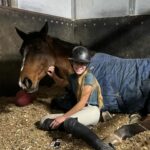 Alison Sweeney Instagram - Cuddle time. 💕 my two favorite girls. 🐴 ❤️ #winter #blankets #horsegirls