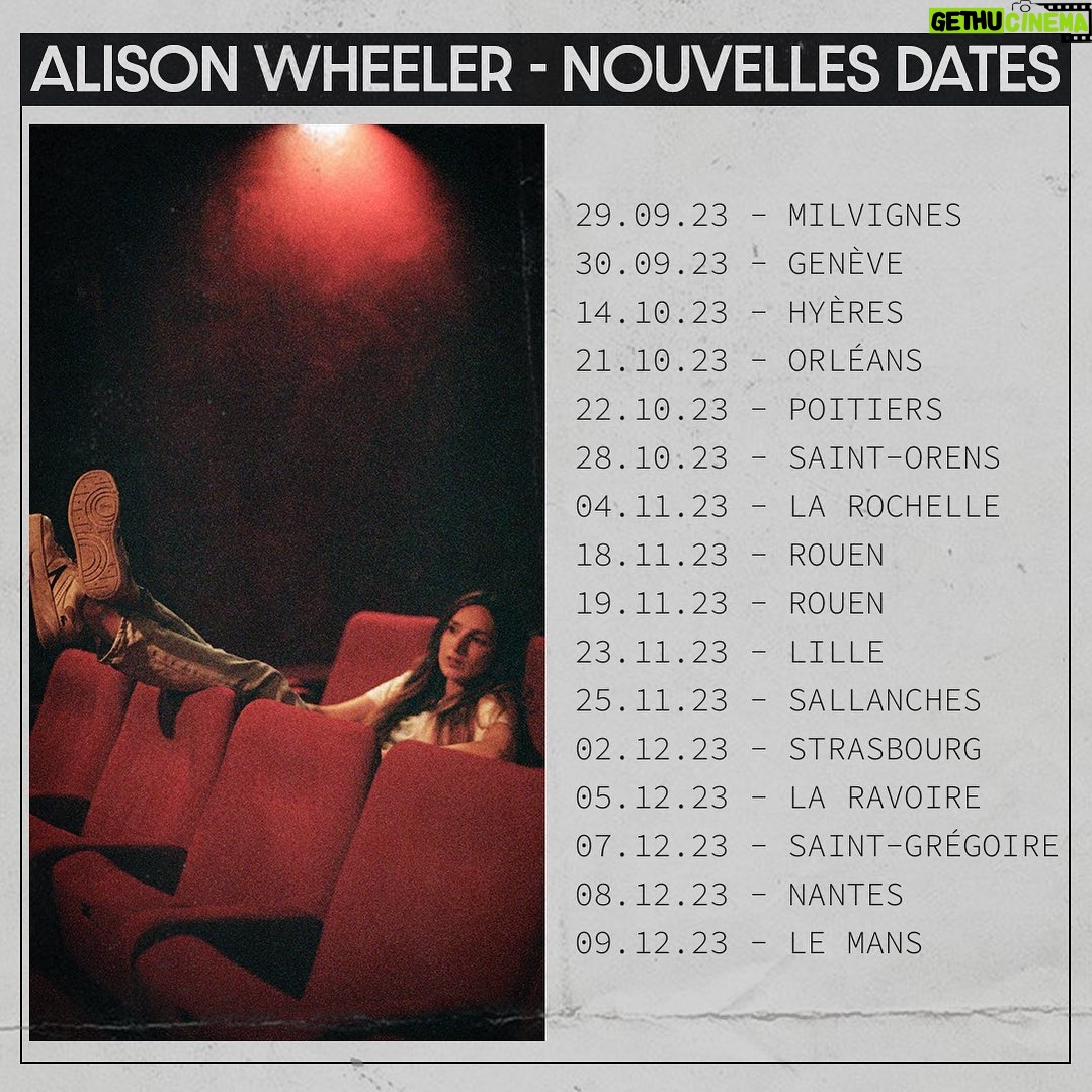 Alison Wheeler Instagram - Fini la mascarade je suis en tournée en France Link in bio 📸 @euphrasieleloup