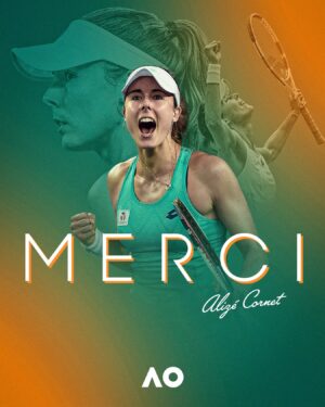 Alizé Cornet Instagram - Every story has a final chapter ✍️ 

Congratulations on an incredible career, @alizecornet. Allez!