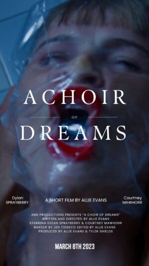 Allie Marie Evans Instagram - A Choir of Dreams written and directed by @alliemarieevans. 

Starring: @dylansprayberry & @courtneymawhorrr.
Makeup by: @jentioseco 
Edited by: @alliemarieevans 
Special thanks to @sadiechandlerr 

Beyond thrilled to present to you my short film A Choir of Dreams. This was a labor of love made with people I’m lucky to call friends. This short has my whole heart because it was created during a time of deep inner turmoil and it’s incredibly healing to be sharing this part of myself in a way that has always felt like magic since I was a kid. Making art is all I’ve ever wanted to do and it might be the only thing that actually makes me feel alive (working on that). There is so much meaning behind this for me but I hope it will be a mirror and mean whatever it needs to for you. Regardless this was mine and now it’s yours. Enjoy ♥️