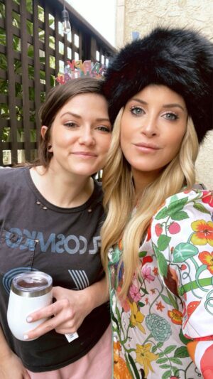 Allison Dunbar Instagram - Yesterday a gang of girls rolled up on Emily’s house & her hubs snuck us in through the garage to surprise our girl for her bday!!!! Thank you @c3pendergast for throwing a bash- so much love for you @ependergast 🎂🎂🎂🤍🤍🤍🤍🤍💖💖💖💖🩵🩵