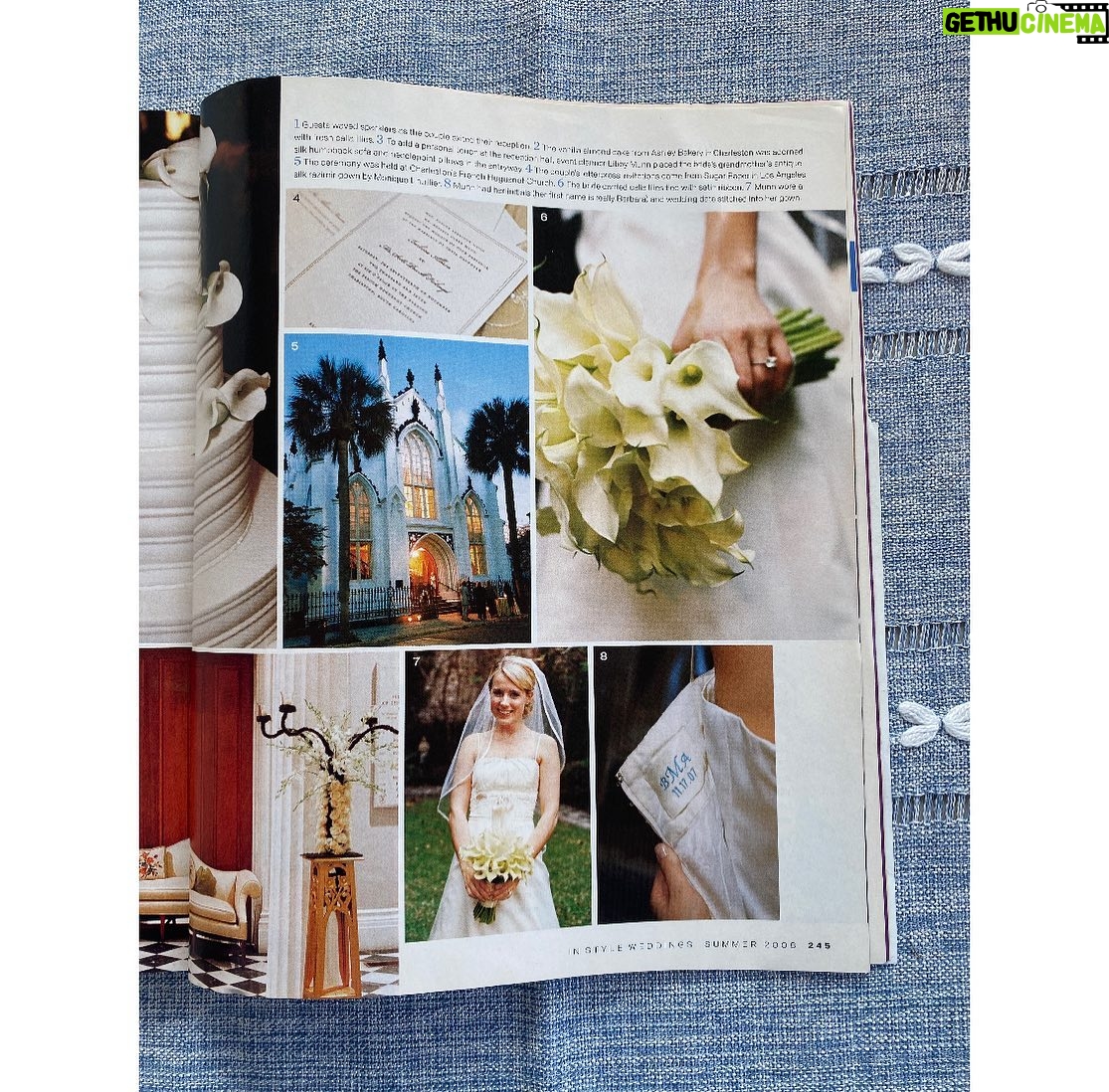 Allison Munn Instagram - 14 years married to my favorite person. I found this old issue of InStyle Weddings - the magazine folded years ago but I’m happy to report that @scottholroyd & I still going strong. 📷: @gaylebrooker