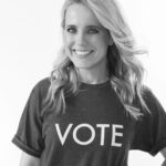 Allison Munn Instagram - Here we go! 💙⁣ ⁣ Happy Election Day, Friends. If you haven’t already voted, grab your crew and get to the polls. There’s too much at stake to sit this one out. Love you. 💙⁣ #BidenHarris2020 ⁣ Photography - @ryanwestphoto ⠀⁣ Styling - @AdenaRohatiner⁣⁣⠀⁣ Hair & Makeup - @ABHairMakeup