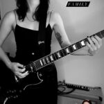 Allison Scagliotti Instagram - Ever seen Morticia play guitar? Now you have. #addamsfamily #iwoulddieforher #iwouldkillforher #eitherwaywhatbliss #spookyseason #themes #gibsonsg
