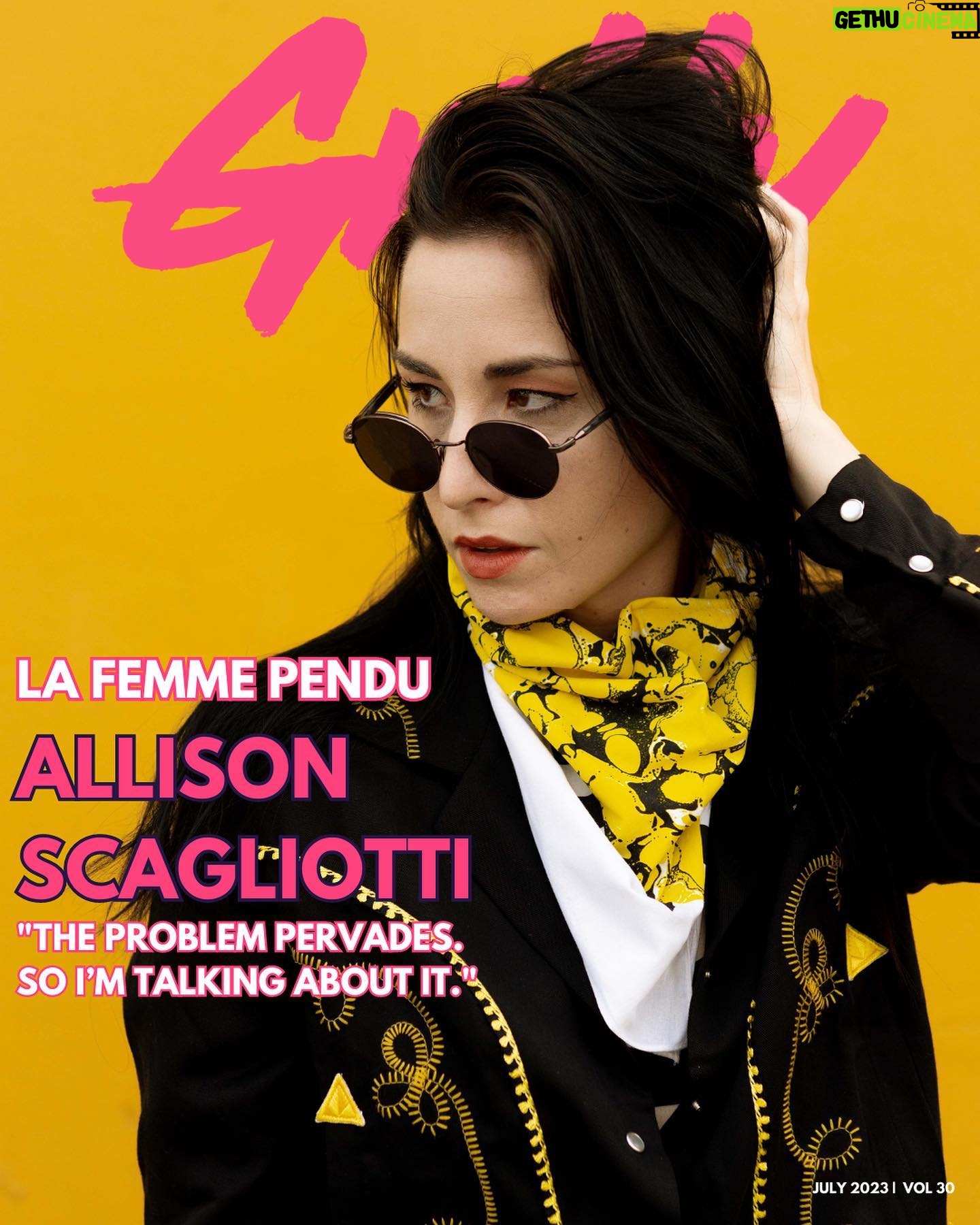 Allison Scagliotti Instagram - Ringing in July with this talented triple threat, @wittyhandle, as our July Bandmate of the Month star! 🎤⚡ Allison (aka La Femme Pendu) opens up about her French-gothic persona, upbringing with a mix of music genres, and how directing acting compliments her music artistry 🇫🇷🎥🎭 📸: Jackson Davis READ FULL INTERVIEW LINK IN BIO! #bandmateofthemonth #womeninmusic #womensupportingwomen #femaleartist #grittyinpink