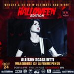 Allison Scagliotti Instagram - Trick or treat, ghoulies. Back at it this Tuesday 10/24 with all my jam buddies. Very scary.