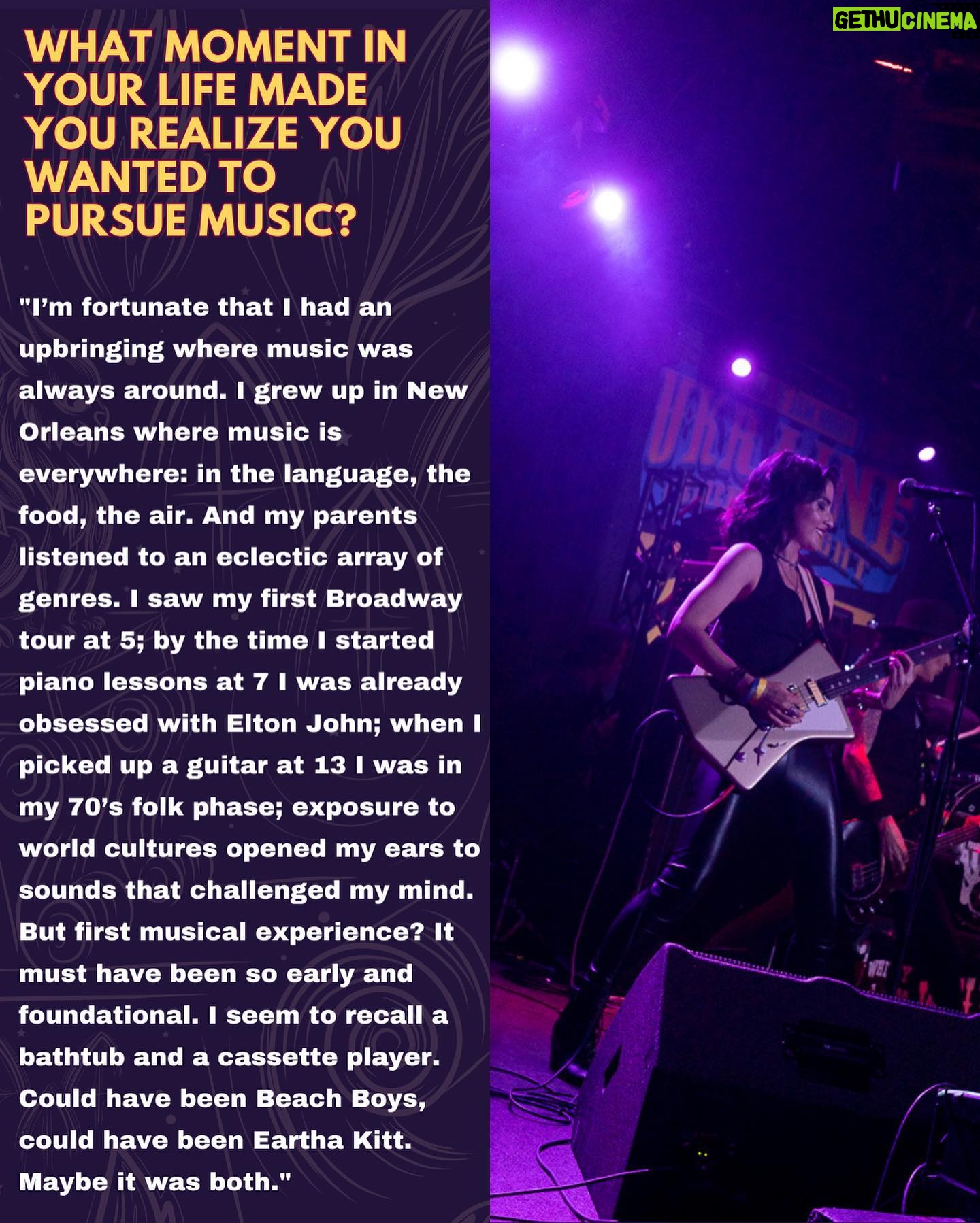 Allison Scagliotti Instagram - Ringing in July with this talented triple threat, @wittyhandle, as our July Bandmate of the Month star! 🎤⚡ Allison (aka La Femme Pendu) opens up about her French-gothic persona, upbringing with a mix of music genres, and how directing acting compliments her music artistry 🇫🇷🎥🎭 📸: Jackson Davis READ FULL INTERVIEW LINK IN BIO! #bandmateofthemonth #womeninmusic #womensupportingwomen #femaleartist #grittyinpink