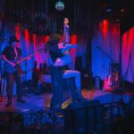 Allison Scagliotti Instagram - Last one from Saturday night with @faintingparty at @clubbarsinister. Playing my favorite @neworderofficial jam. #ernieballartist #stvincentsignature #iplayslinky