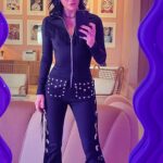 Allison Scagliotti Instagram - Another recent rock adventure. Mega babe @thejennievee invited me to wear her clothes at @hbarcofficial. Stay tuned for more from the cowgirl goth twins. Maybe hit that ticket link in bio. Tunes by @officialslimjimphantom and @drewfromtv Video by @twink6
