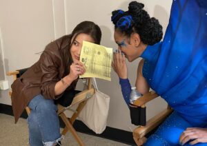 Ally Maki Instagram - This episode is so special 🦋 Our Town meets Wrestlemania!!!!! Episode 8 of #TheBigDoorPrize is out now on @appletv. Directed by coolest @satyasees Written by most awesome @craigrowin 🤘🏽