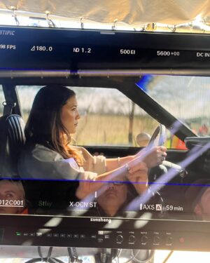 Ally Maki Instagram - Hana and her Gremlin 🦋 Who’s watching season 2 of #TheBigDoorPrize on @appletv? ⁣
⁣
Episodes 1-3 directed by the phenomenal Steven Tsuchida and @htothej, written by the one and only @westread &⁣
amandarosenberg__ @craigrowin, brilliant DPs @bellagonzalesdp and @dm1127, producer extraordinaire @swalkx, design by Natasha Gerisamova and @colinvwilkes