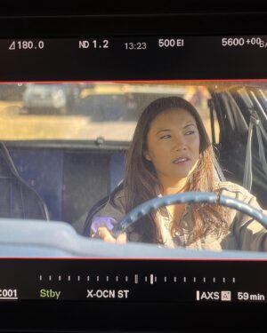 Ally Maki Instagram - Hana and her Gremlin 🦋 Who’s watching season 2 of #TheBigDoorPrize on @appletv? ⁣
⁣
Episodes 1-3 directed by the phenomenal Steven Tsuchida and @htothej, written by the one and only @westread &⁣
amandarosenberg__ @craigrowin, brilliant DPs @bellagonzalesdp and @dm1127, producer extraordinaire @swalkx, design by Natasha Gerisamova and @colinvwilkes