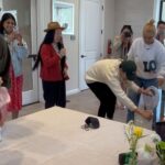 Ally Maki Instagram – 💐💞 Yesterday’s baby shower feels like a dream. We are on cloud 9 and so overcome with love and support for our baby girl. It really does take a village and knowing that she is going to come into this world with such inspirational and LOVING friends and family around her feels unreal. Thank you to all who sent us little notes of support and to everyone who spent the day with us. We can’t wait to meet our little girl! 🫶☁️ ⁣
⁣
Thank you’s from the bottom of our hearts to: ⁣
⁣
Hosted by: @therealkarawang @rowenatsai and my mom! 🩷⁣
⁣
Catered by: my absolute favorite @mendocinofarms we love you @ellen.c.chen 
⁣
Flowers: @theplumdahlia 
⁣
Balloons: by my brother (who is weirdly so talented at balloons 😂) @adam.matsu 
⁣
Game show hosts (4life): @shrrycola @james.s.li 
⁣
Wooden arch: @ca__e_ & Chris⁣
⁣
Photos: @djlilvibey @mariselazumbado 
⁣
Cookies biscuits: @kapi.cafe⁣
⁣
Cake: @emilyfuturama @remiyamamoto 
⁣
Gift bags: @tochisnacks @drinktheqi @kimlyparc @drinknarra @drinkwaveswater 
⁣
Glam: @rubyvo_