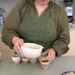 Ally Maki Instagram – Cherry blossom tea ceremony by Tomoko Imade Dyen @turningoffjapanese x @owiugoods. This was hands down one of the most special experiences I’ve had lately. Tomoko, who is an experienced Culinary Curator from Japan, just got back from Kagoshima (which is where my family is from) to curate and bring back some of the most special teas of the many seasons of Japan.
Tea ceremonies are more than just the act of drinking tea, but an invitation to commune and appreciate ritual and stillness. We learned so much about different teas and their origins, discovered my new favorite tea Chirancha, tried fermented Awabancha with sweet natto and Genmaicha from the shop in Kyoto where it was originally created. Each tea is paired with a handmade wagashi by @adzuki_life all served on @amandagnwn OWIU pottery. The whole ceremony was exceptional and brought us right back to Japan. Sign up for one of her future events (she has a waiting list!) We are bringing this experience to @asianamericangirlclub very soon so stay tuned. Trust me you will not want to miss this when it happens.
Our menu:
Sparkling Fukamushi-cha (Shizuoka)
Spring Crudités
Chirancha (Kagoshima)
Asparagus spring roll
Fermented tea tasting (Awabancha-Tokushima, Oolong-Kagoshima; Kohcha- Kyoto)
Savory and sweet Natto
Genmaicha (Kyoto)
Seasonal oshokuji
Matcha (Kyoto)
Sakuramochi and Sakura Mochi and Sakura Kiribashi by KASHI AMAIRO