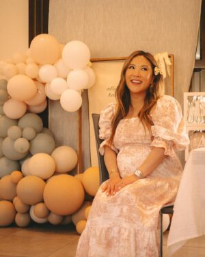 Ally Maki Instagram - 💐💞 Yesterday’s baby shower feels like a dream. We are on cloud 9 and so overcome with love and support for our baby girl. It really does take a village and knowing that she is going to come into this world with such inspirational and LOVING friends and family around her feels unreal. Thank you to all who sent us little notes of support and to everyone who spent the day with us. We can’t wait to meet our little girl! 🫶☁️ ⁣
⁣
Thank you’s from the bottom of our hearts to: ⁣
⁣
Hosted by: @therealkarawang @rowenatsai and my mom! 🩷⁣
⁣
Catered by: my absolute favorite @mendocinofarms we love you @ellen.c.chen 
⁣
Flowers: @theplumdahlia 
⁣
Balloons: by my brother (who is weirdly so talented at balloons 😂) @adam.matsu 
⁣
Game show hosts (4life): @shrrycola @james.s.li 
⁣
Wooden arch: @ca__e_ & Chris⁣
⁣
Photos: @djlilvibey @mariselazumbado 
⁣
Cookies biscuits: @kapi.cafe⁣
⁣
Cake: @emilyfuturama @remiyamamoto 
⁣
Gift bags: @tochisnacks @drinktheqi @kimlyparc @drinknarra @drinkwaveswater 
⁣
Glam: @rubyvo_