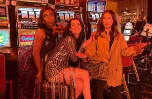 Ally Maki Instagram - Can’t believe we are already over halfway through season 2 of #TheBigDoorPrize! Before you watch today’s new episode, make sure you catch last week’s girl’s night casino ep expertly written by @swalkx (who also cameos, slide 2) and directed by @jjhcanning. Getting to play with @maryhollandaise @gabrielle_dennis is just the friggin best. 🦋 Episodes 1-6 of season 2 are available to binge now on @appletv!