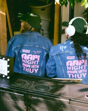 Ally Maki Instagram - #teamaagc is the best team ☁️🫶 #AAGCxLevisxThuy AAPI Night 2024 ⁣
⁣
@asianamericangirlclub x @levis x @thuymusic