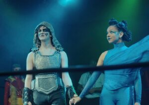 Ally Maki Instagram - This episode is so special 🦋 Our Town meets Wrestlemania!!!!! Episode 8 of #TheBigDoorPrize is out now on @appletv. Directed by coolest @satyasees Written by most awesome @craigrowin 🤘🏽