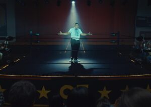 Ally Maki Instagram - This episode is so special 🦋 Our Town meets Wrestlemania!!!!! Episode 8 of #TheBigDoorPrize is out now on @appletv. Directed by coolest @satyasees Written by most awesome @craigrowin 🤘🏽
