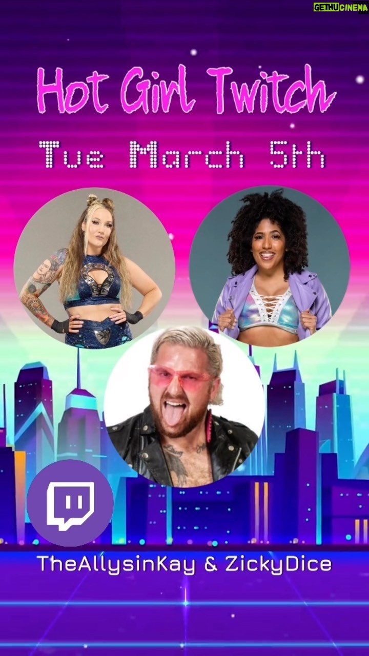Allysin Kay Instagram - Hot Girl Twitch: HOTlanta Edition! @marti.belle & and I are joining @zickydice for a 48-HOUR STREAM 💀 We have special guests, we have a DUNK TANK, & we have no idea what we just signed up for 😅 Starts Tuesday March 5th @ Noon Eastern! Twitch.tv/TheAllysinKay Twitch.tv/ZickyDice