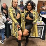 Allysin Kay Instagram – Day 1 of @WrestleCade! We have an event-HEXclusive item at our table, come find us! 🖤💛