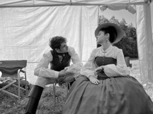 Almila Bağrıaçık Instagram - I would love to jam and rock a scene with you @philipfroi till than we keep having fun between the scenes 🤘😎🤘 
@schlag_agentur @needagency 
G A N G ♥️

📷 @runa_goes_luna 

#theempress #diekaiserin #netflix #blackandwhitephotography #almilabagriacik #philipfroissant
