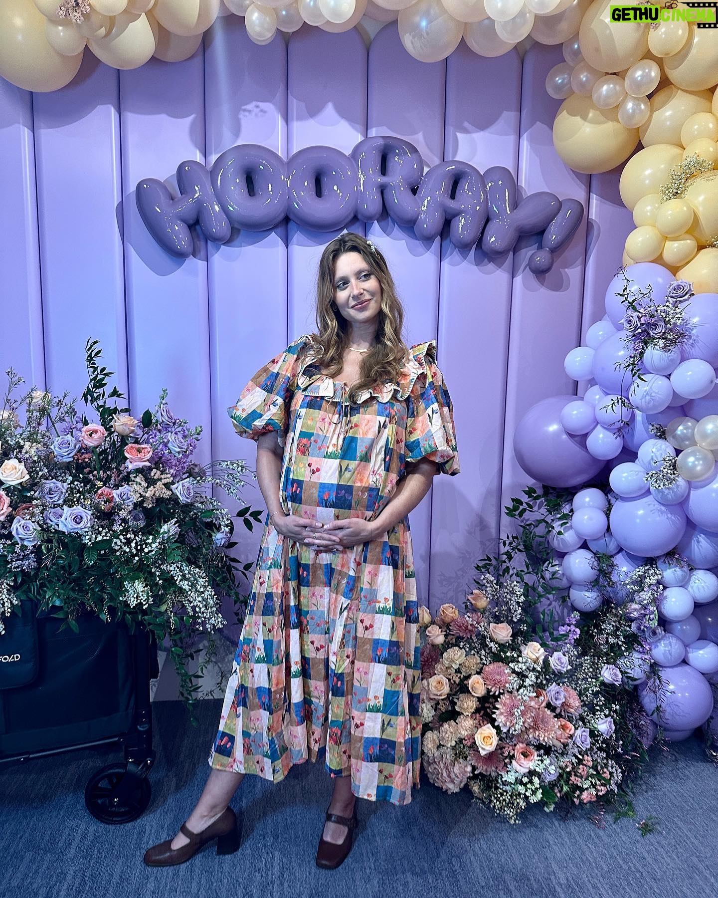 Aly Michalka - 39.5K Likes - Thank you @babylist & @get_nanit for throwing the baby and me this springtime themed sprinkle!
We felt so showered with love 💐Feeling very blessed to know these wonderful humans are by my side during this new chapter. I have the most loyal and supportive friends who make me laugh way too hard. What a way to kick off my bday week and Aries season ♈️ You all are truly the best 💜💜💜