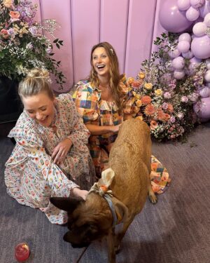 Aly Michalka Instagram - Thank you @babylist & @get_nanit for throwing the baby and me this springtime themed sprinkle! 
We felt so showered with love 💐Feeling very blessed to know these wonderful humans are by my side during this new chapter. I have the most loyal and supportive friends who make me laugh way too hard. What a way to kick off my bday week and Aries season ♈️ You all are truly the best 💜💜💜